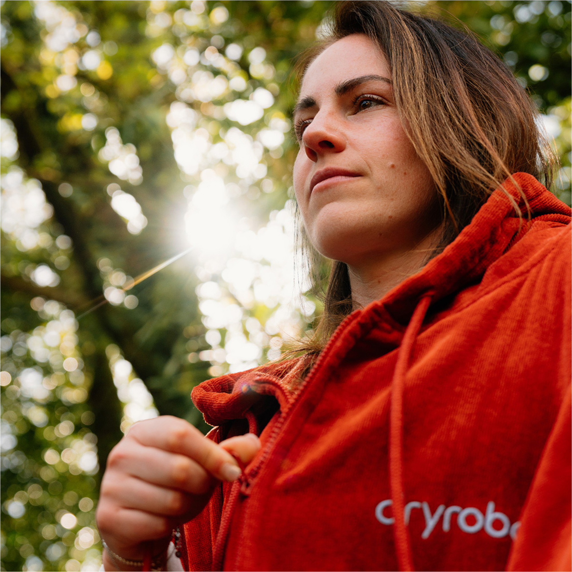 2026 Dryrobe Full-Zip Organic Towel Robe ORGANICFZTRBO - Burnt Orange